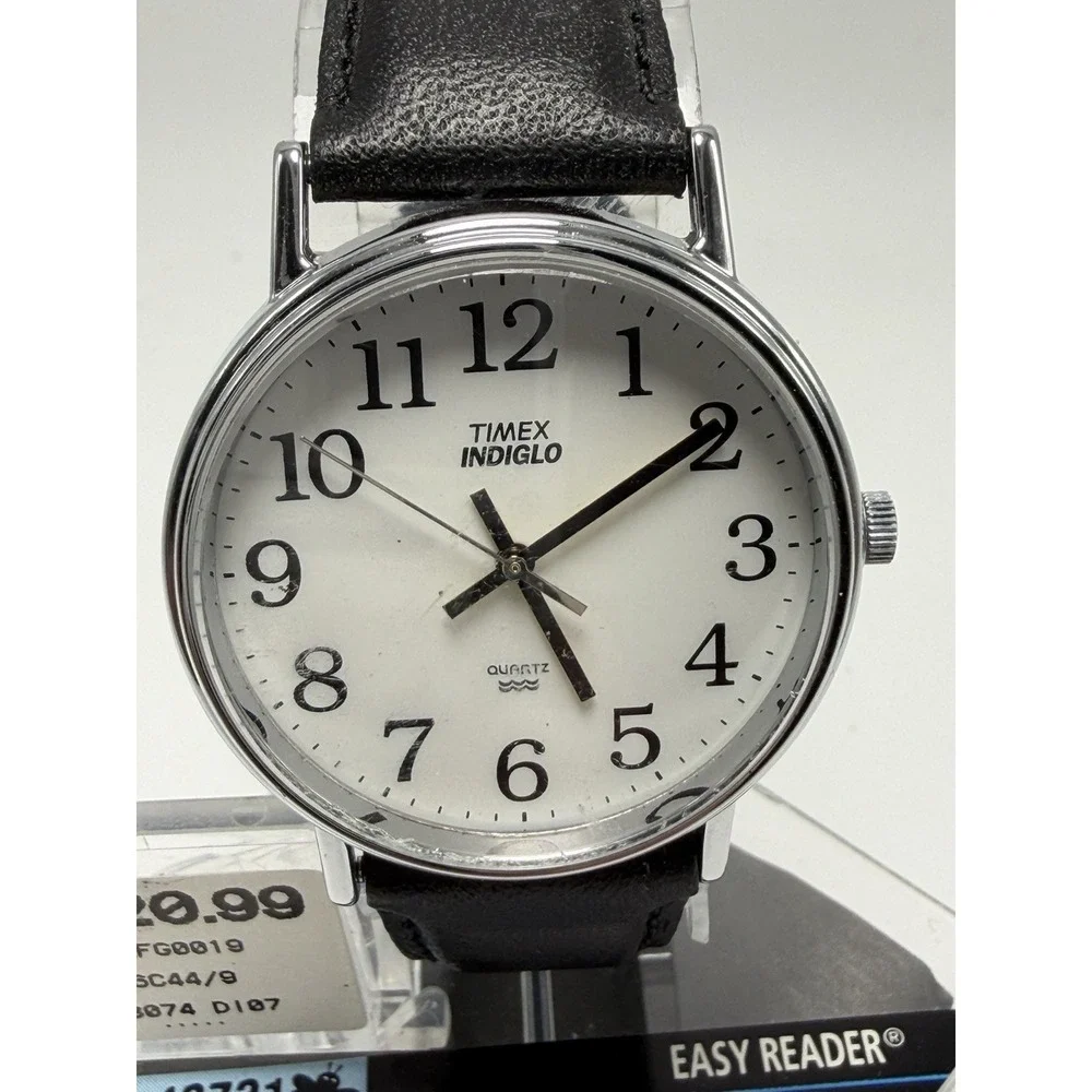 Timex New Battery Mens Watch 2000‎ Vintage New Old Stock 34MM 7.5